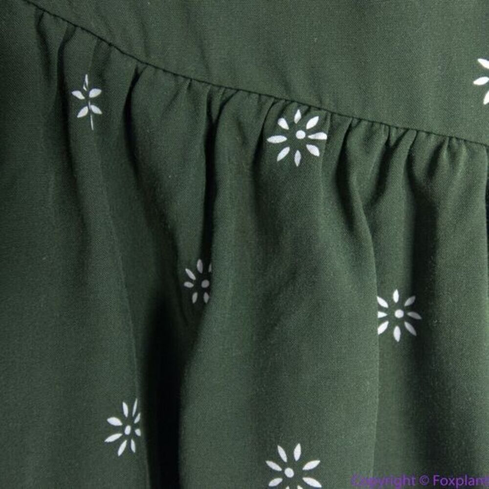 NEW Madewell Pull-On Ruffle Tiered Mini Skirt in‎ Dot Daisies, XS - Picture 7 of 14